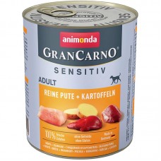 Animonda GranCarno Sensitiv Adult вологий корм для собак з індичкою і картоплею 800 г Animonda GranCarno Sensitiv Adult вологий корм для собак з індичкою і картоплею 800 г