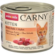 Animonda Carny Kitten вологий корм для кошенят з яловичиною телятиною і куркою 200 г Animonda Carny Kitten вологий корм для кошенят з яловичиною телятиною і куркою 200 г