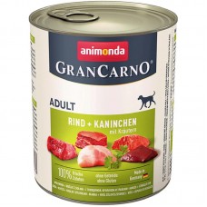 Animonda GranCarno Original Adult вологий корм для собак з яловичиною кроликом і зеленню 800 г Animonda GranCarno Original Adult вологий корм для собак з яловичиною кроликом і зеленню 800 г