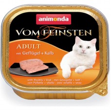 Animonda Vom Feinsten Adult вологий корм для котів з птицею і телятиною 100 г Animonda Vom Feinsten Adult вологий корм для котів з птицею і телятиною 100 г