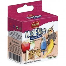 Vitapol Wapienko Mineral Block мінеральний камінь для папуг з яблуком 2 шт / 35 г