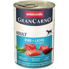 Animonda GranCarno Original Adult вологий корм для собак з яловичиною лососем і шпинатом 400 г Animonda GranCarno Original Adult вологий корм для собак з яловичиною лососем і шпинатом 400 г