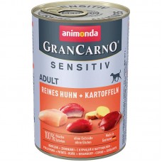 Animonda GranCarno Sensitiv Adult вологий корм для собак з куркою і картоплею 400 г Animonda GranCarno Sensitiv Adult вологий корм для собак з куркою і картоплею 400 г