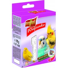Vitapol Wapienko Mineral Block XL мінеральний камінь для птахів з мушлями 190 г Vitapol Wapienko Mineral Block XL мінеральний камінь для птахів з мушлями 190 г