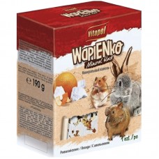 Vitapol Wapienko Mineral Block XL мінеральний камінь для гризунів з апельсином 190 г