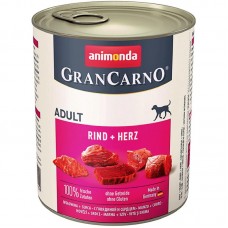 Animonda GranCarno Original Adult вологий корм для собак з яловичиною і серцями 800 г Animonda GranCarno Original Adult вологий корм для собак з яловичиною і серцями 800 г